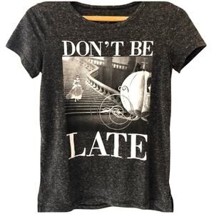 Disney Cinderella "Don't be late" short sleeve graphic t-shirt gray Size XS